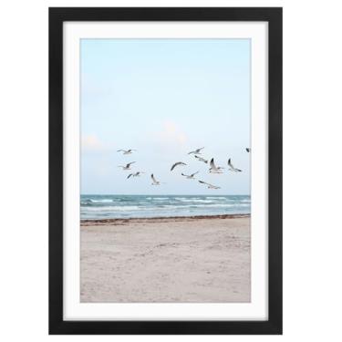 Imagem de Frametory, Molduras de 33 x 48 cm, tela de 28 x 43 cm com tapete ou foto de 33 x 48 cm sem tapete, vidro resistente a quebras, ferragens pré-instaladas para montagem na parede - preto