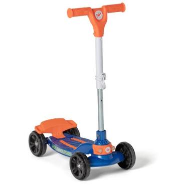 Imagem de Patinete Quadrinet Calesita Azul/Laranja, Azul, Laranja