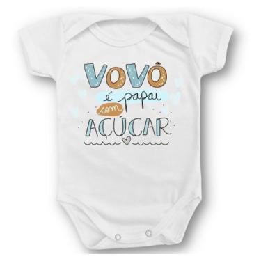 Imagem de Body De Bebê Vovó Vovô Com Açucar Temáticos Personalizados - Borizinho