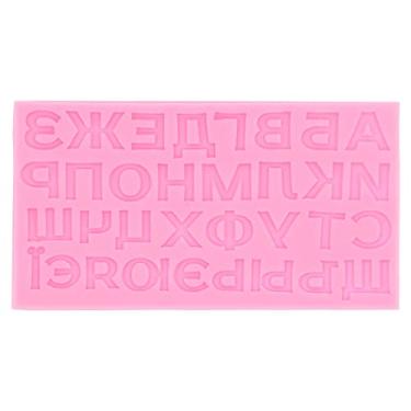 Imagem de Molde de letras, molde de silicone para bolo de chocolate, silicone de grau alimentício, para uso doméstico de padaria