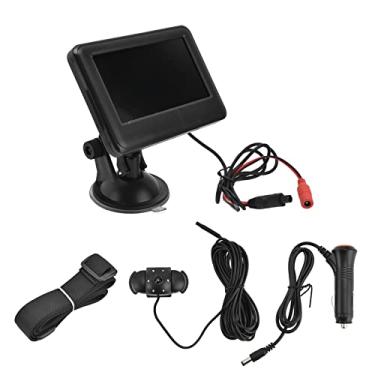 Imagem de Espelho retrovisor de segurança para carro de bebê Ainoli ajustável 4,3 pol. Espelho de carro para bebê inquebrável com ampla visão cristalina