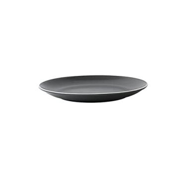 Imagem de uhyOHF Pratos de cerâmica, prato de servir, pratos frios, bandeja grande de cerâmica, retangular, prato ocidental, prato de bolo, prato de sashimi, hotel, restaurante, talheres, salada, pla