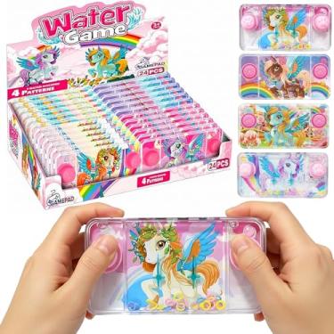 Imagem de 24 Jogos Aguaplay Water Game Argolas Unicórnio Pony para Lembrancinha de Festa