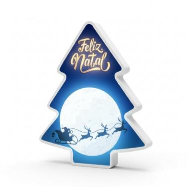 Imagem de Luminária Árvore de Natal Super Lua – Iluminação Suave Decorativa – Polietileno Resistente – Compatível com Lâmpada LED E27 – Ideal para Decoração Natalina em Sala, Quarto e Ambientes Festivos