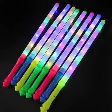 Imagem de Kit com 10 Bastões de LED Neon Coloridos - Luzes de Plástico para Festas, Casamentos e Formaturas(20)