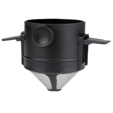 Imagem de Mini Filtro De Café Chá Coador De Café Reutilizável Portátil Inox tela de café portátil dobrável