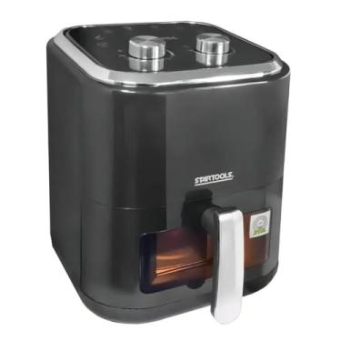 Imagem de Fritadeira Elétrica Air Fryer Sem Óleo, 5 Litros, 1350W, Preta, Visor com LED, Controle de Temperatura 80°C-200°C, Timer 60 Minutos, Cesto Antiaderente, 220V