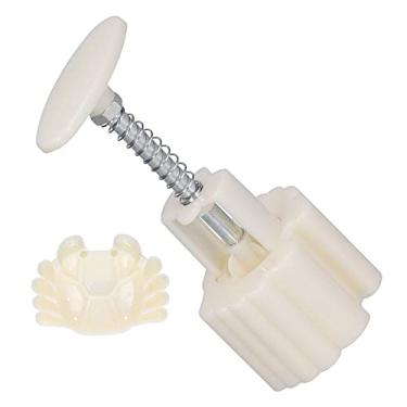 Imagem de Acouto Molde de Prensa para Festival do Meio do Outono - Ferramenta de Cozimento Em Forma de Caranguejo 3D Bolos Lunares Caseiros, Biscoitos e Sobremesas - ABS Não Tóxico e Aço Inoxidável, Fácil de