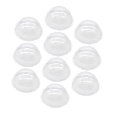 Imagem de SEWOART Cúpulas de plástico para artesanato, 20 peças, enfeites de bola preenchíveis para tampas de globo de neve, cúpulas de doces, cloche pequeno