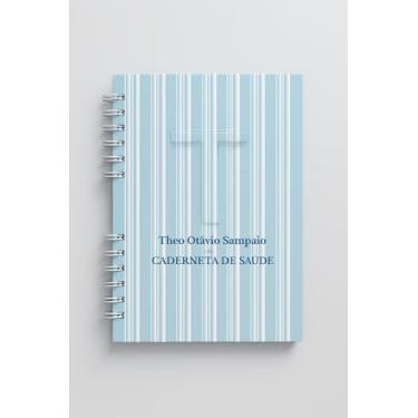 Imagem de Caderneta de Saúde Personalizada para Bebê, Capa Rígida com Laminação, Encadernação Wire-o, Registro de Vacinas e Consultas