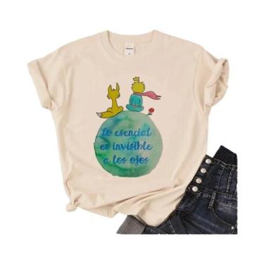 Imagem de Mulheres e meninas engraçadas The Little Prince T Shirt, Harajuku T-sh
