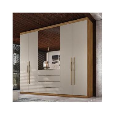 Imagem de Guarda-Roupa Demóbile Giardino com 6 Portas e 4 Gavetas - 262,2 de largura