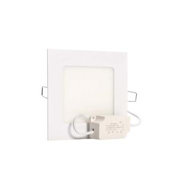 Imagem de Plafon Led 6w Branco Frio Quadrado Embutir - Margirius, branco