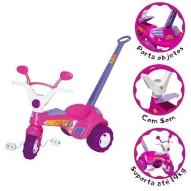 Imagem de Triciclo musical infantil motoca policial haste cotiplas - Cotiplás, R