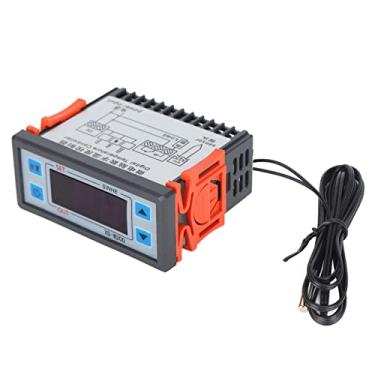 Imagem de Controlador de temperatura digital Interruptor de controle de resfriamento de aquecimento inteligente com sonda à prova d'água para aquários de fermentação caseira, freezers (24 V)