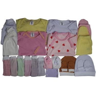 Imagem de Kit 21 Peças Maternidade Roupa De Bebê - Taya Baby, Rosa, Menina, M/G