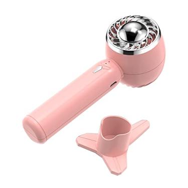 Imagem de Ventilador portátil com base Bateria de 2000mAh 3 elétrico mesa pessoal USB recarregável baixo ruído para viagens acampamentos escritório casa