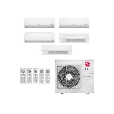 Imagem de Ar-Condicionado Multi Split Inverter LG 48.000 (2x Evap HW 9.000 + 1x Evap HW 12.000 + 2x Evap Cassete 1 Via 18.000) Quente/Frio 220V