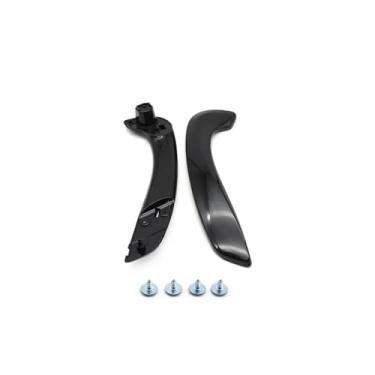 Imagem de Kit de maçaneta da porta dianteira esquerda direita do interior do carro preto carbono compatível com Renault Megane 3 MK3 Fluence 2008 2009 2010 2011-2016 809540001R 809600007R(Piano Right Kit)