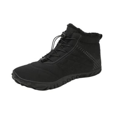 Imagem de Botas De Inverno Unissex Para Caminhada, Slip On, Quentes, Impermeávei