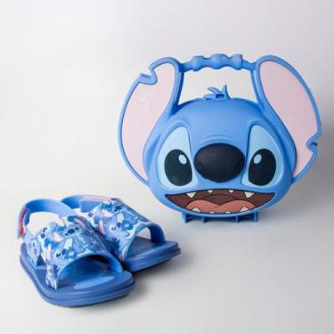 Imagem de Sandália Grendene Kids Stitch Com Lancheira Exclusiva 23326St Azul, Az