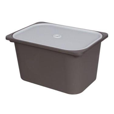 Imagem de Caixa Organizadora Huya 20 L - Organize, Cinza Mushroom