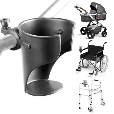 Imagem de Delta Cycle & Home Suporte de copo de bicicleta expansível para guidão de bicicleta - Suporte universal de bebida de bicicleta, suporte de copo de carrinho de bebê ou suporte de copo de andador