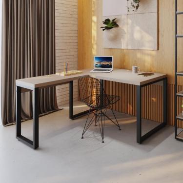 Imagem de Mesa em L Operacional 135x160x75cm Yon