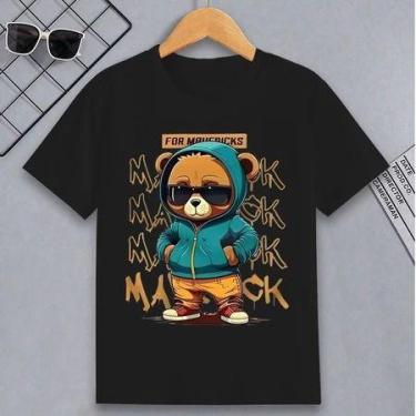 Imagem de Camiseta Infantil Estampa Urso Maverick em Algodão para Menino ou Meni
