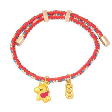 Imagem de GIKILEE Pulseira de Ano Novo do Cavalo para Mulheres e Homens 2026 Auspicioso Feng Shui Pulseira Vermelha de Corda Trançada Ano Novo Chinês Pulseiras Ajustáveis da Sorte Joias de Presente, 0.1