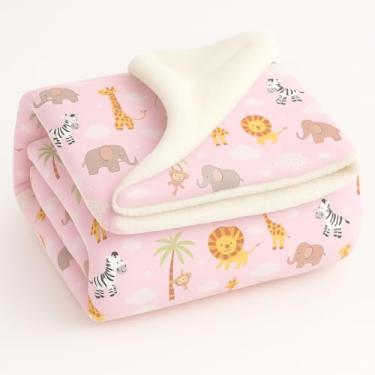 Imagem de Cobertor- Dupla face sherpa felpuda - Antialérgico(Safari Rosa)