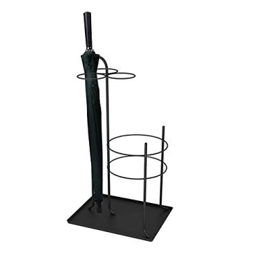 Imagem de Porta-guarda-chuva organizador para economia de espaço - Suporte de guarda-chuva para entrada, exclusivo, bonito, 2 camadas, 6 guarda-chuvas armazenados, suporte de guarda-chuva, recipiente de