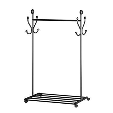 Imagem de 5sssallefaa Suporte de roupas móvel multifuncional para quarto, haste única, suporte para cabide doméstico para sala de estar