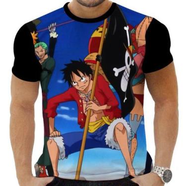 Imagem de Camiseta Camisa Personalizada Anime One Piece Pirata Navio Mar 04 - Za