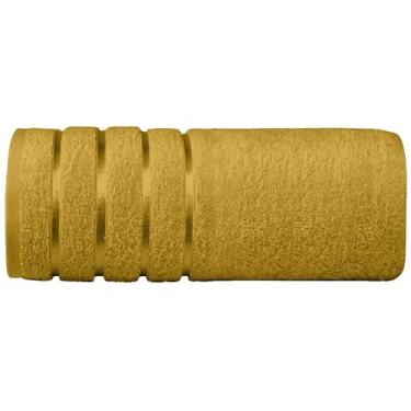 Imagem de Elegant Comfort Toalha de banho jumbo 100% algodão turco com 4 linhas de viscose - toalha de banho extra grande de qualidade de spa de hotel 89 x 187 cm ultra macia, super absorvente, secagem rápida