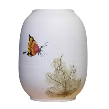 Imagem de KEG801302 Vasos para flores moderno vaso de cerâmica chinês ornamento simples casa sala de estar mesa vaso entrada armário de vinho decoração casa vaso decorativo