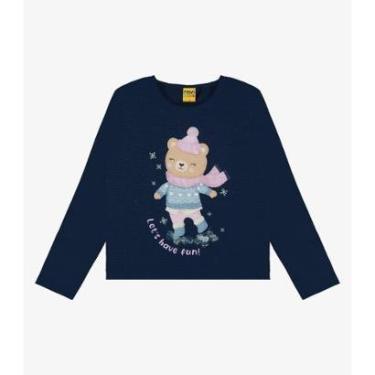 Imagem de Blusa Infantil Manga Longa Ursinho Rovi Kids-Feminino