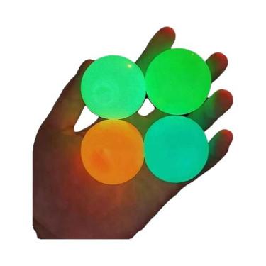 Imagem de Bolas Pegajosas Que Brilham No Escuro, Brinquedos Antiestresse Para Cr