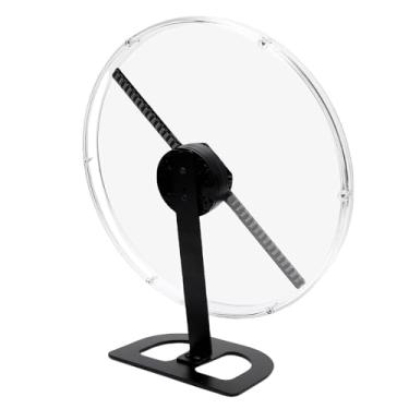 Imagem de Generic Ventilador de Projetor de Holograma 3D 224 Luzes LED Com Efeito 3D Imersivo, Recursos Visuais Flutuantes, Melhorando o Suporte de Apelo do Produto para Controle de PC por APP (Plugue dos EUA)