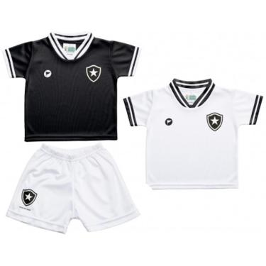 Imagem de Kit 2 Camisetas + Shorts Botafogo Bebê   Torcida Baby-Masculino