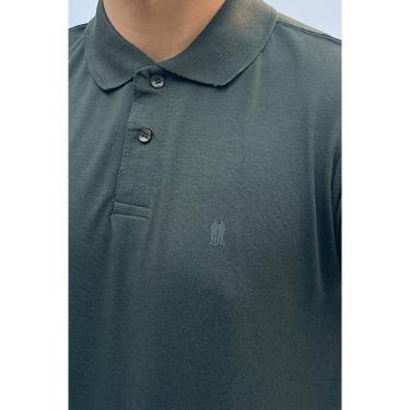Imagem de Polo Masculina Piquet Básica Com Botões Polo Wear Verde Escuro-Masculino