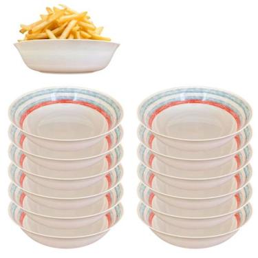 Imagem de Conjunto 12 Tigelas Bowl em Melamina Saladeira Funda 850ml - Fx