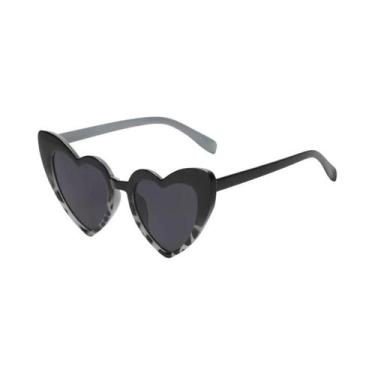 Imagem de Óculos De Sol Femininos Oversize Em Forma De Coração, Luxuosos E Retro