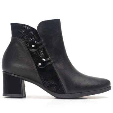 Imagem de Bota Piccadilly Cano Curto Danubia Feminina - Preto