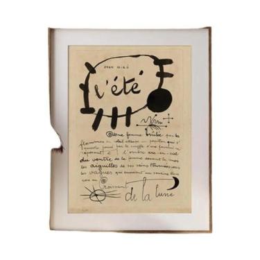 Imagem de Impressão Em Tela De Arte Abstrata Vintage Joan Miro Para Decoração De
