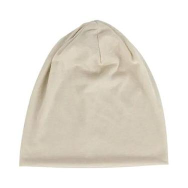 Imagem de Gorro Unissex De Poliéster Sólido, Boné Casual Fino Para Homens E Mulh