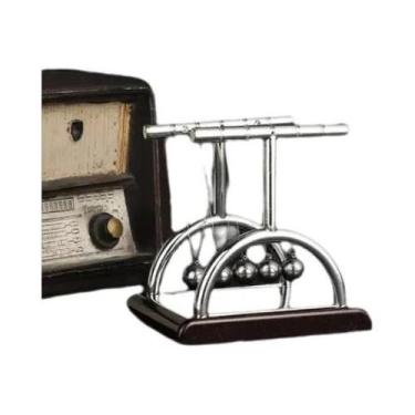Imagem de Pêndulo De Newton Em Aço, Brinquedo De Mesa Para Alívio Do Estresse, D
