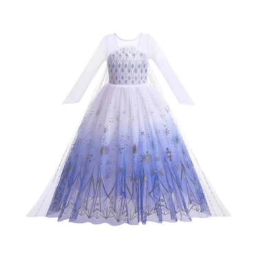 Imagem de Vestido De Princesa Elsa Anna Para Meninas, Fantasia De Aurora Rapunze
