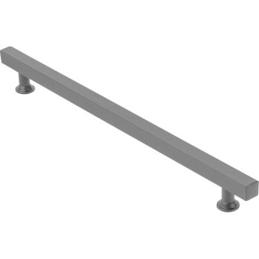 Imagem de Puxador Quadrado Preto Fosco Para Porta 60Cm - 1 Lado Só