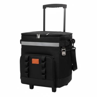 Imagem de Bolsa Térmica Com Rodinhas 35L Preta Domni